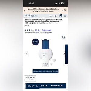 Skinbetter Science Refining Foam Cleanser — White with Blue Cap